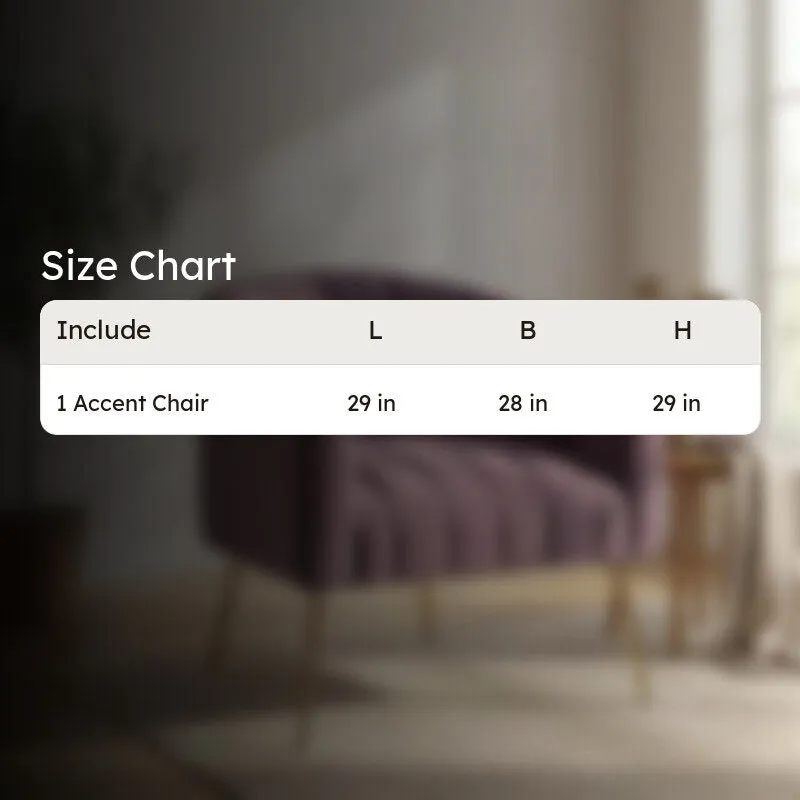 Plaino Neem Wood Accent Chair - Purple media 9