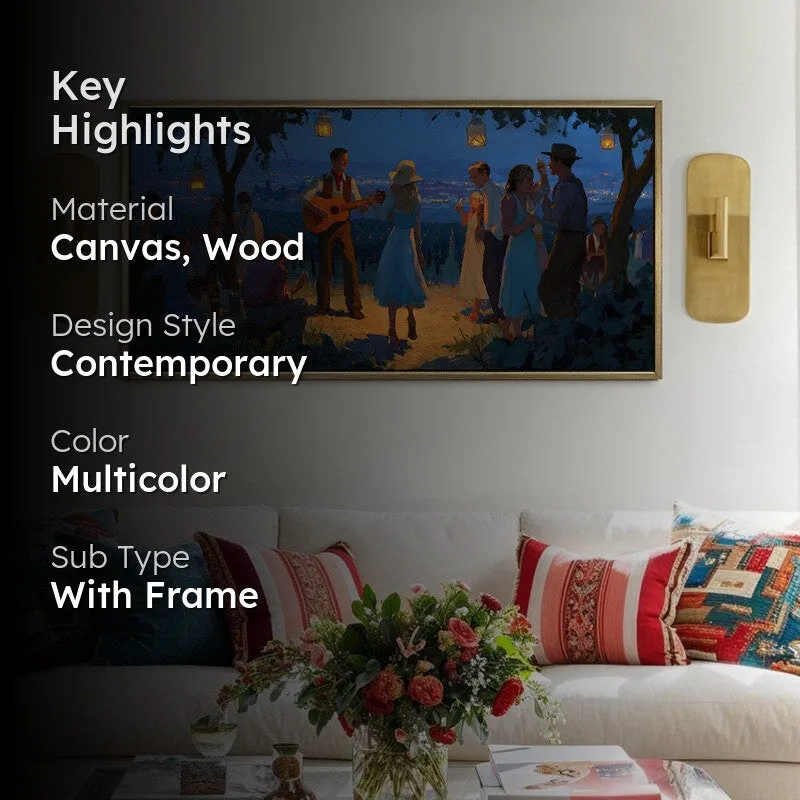 Moonfest Canvas Wall Painting With Frame media 2
