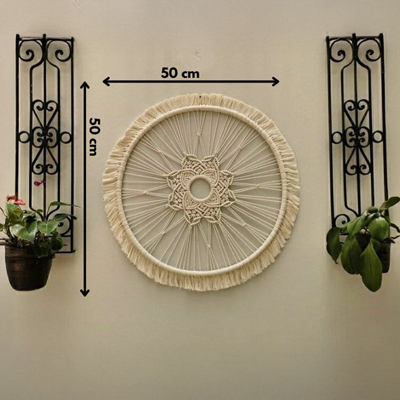 Sun Weave II Macrame Cotton Wall Hanging media 5