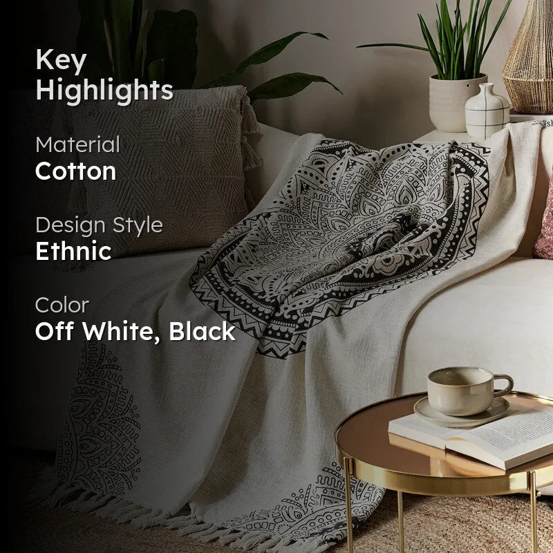 Kutch Knot Printed Cotton Throw media 2