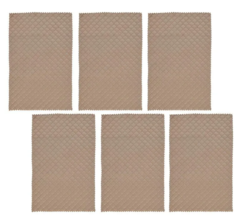 Osric Velvet Quilted Placemat (Beige) - Set Of Six media 5