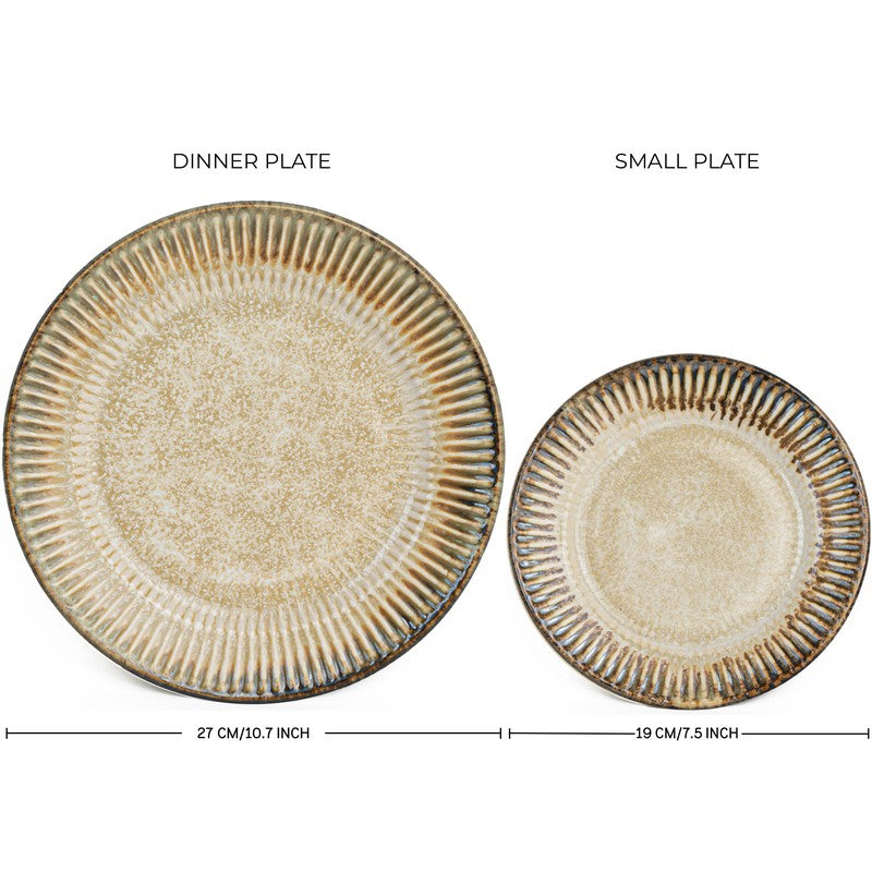 Mintora Beige Ceramic Dinner Set - 20 Piece Set media 7