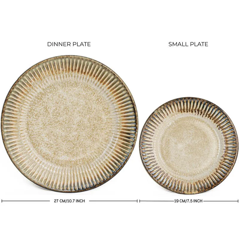 Mintora Beige Ceramic Dinner Set - 20 Piece Set media 7