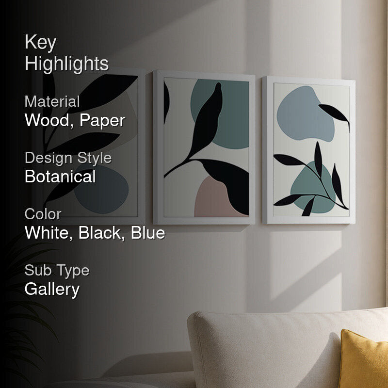 Surreal Leaphony Botanical Wall Art - Set Of Three media 2