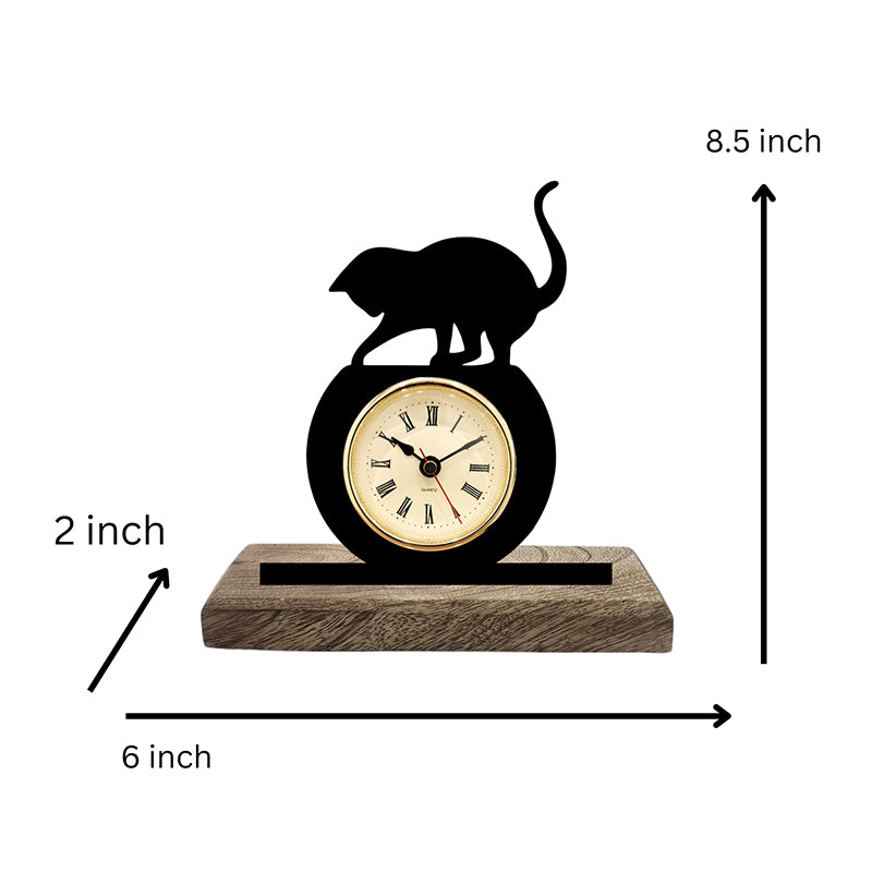 Cat's Play Analog Table Clock media 5
