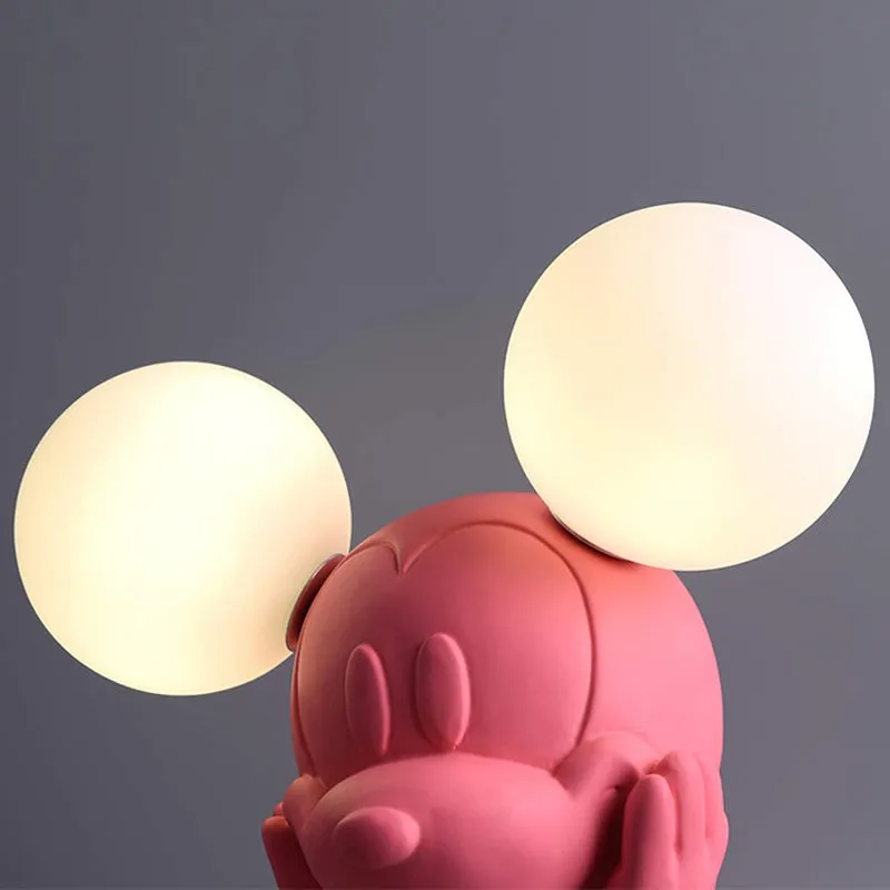 Mickey Mouse Resin Table Lamp - Pink media 5