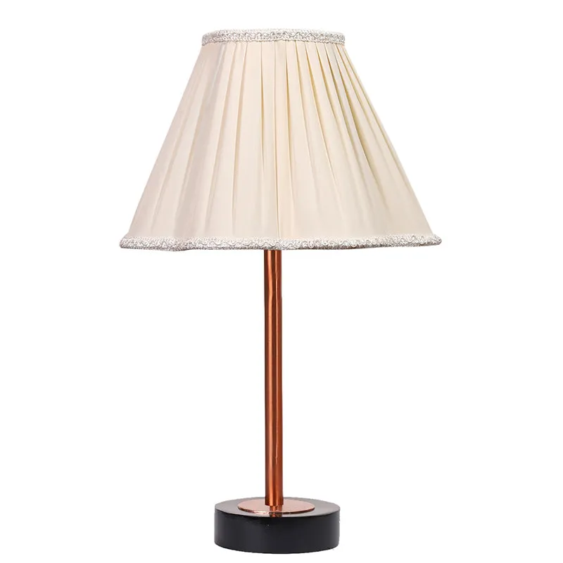 Pleatra Rodin Wooden Table Lamp - Ivory,Copper,Black media 4