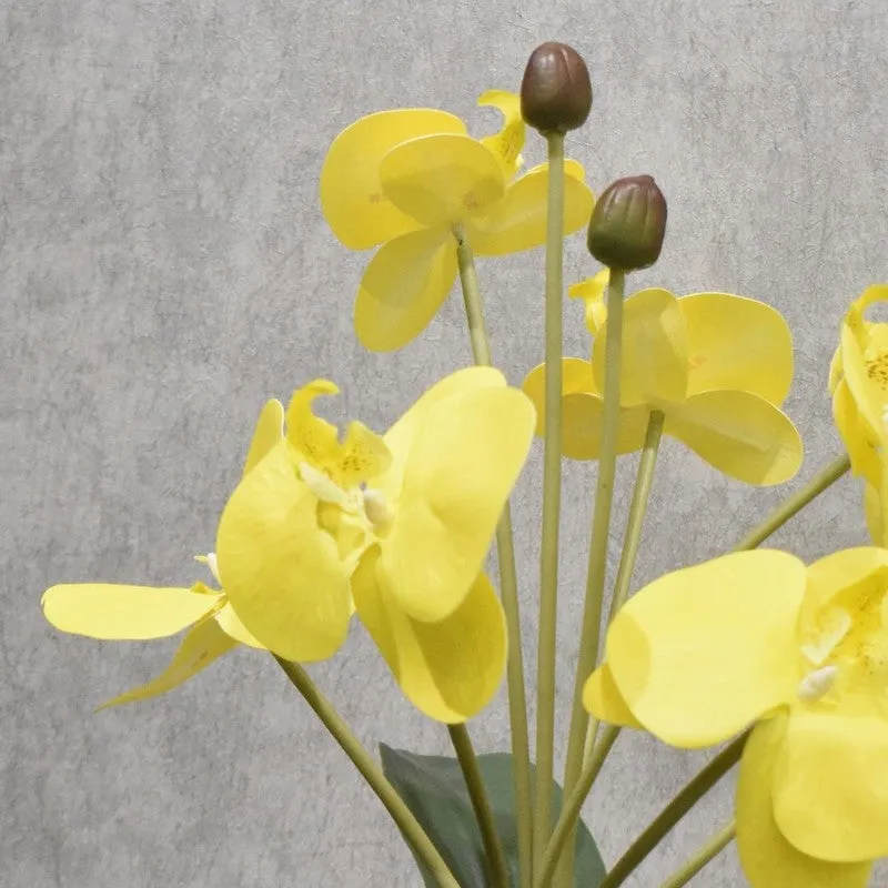 Realistic Artificial Orchid Flower Bunches - Yellow media 6
