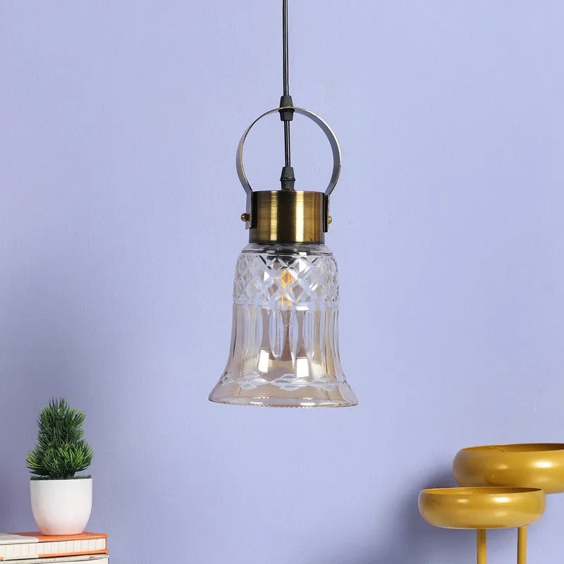 Aurora Faceted Pendant Glass Ceiling Lamp media 3