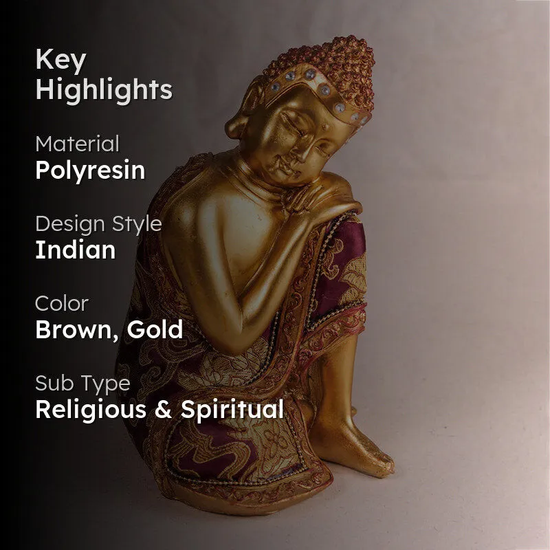 Buddha In Thoughts Showpiece media 2