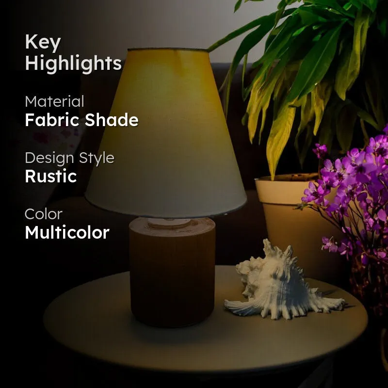 Grady Gleam Handpainted Fabric Table Lamp - Multicolor media 2