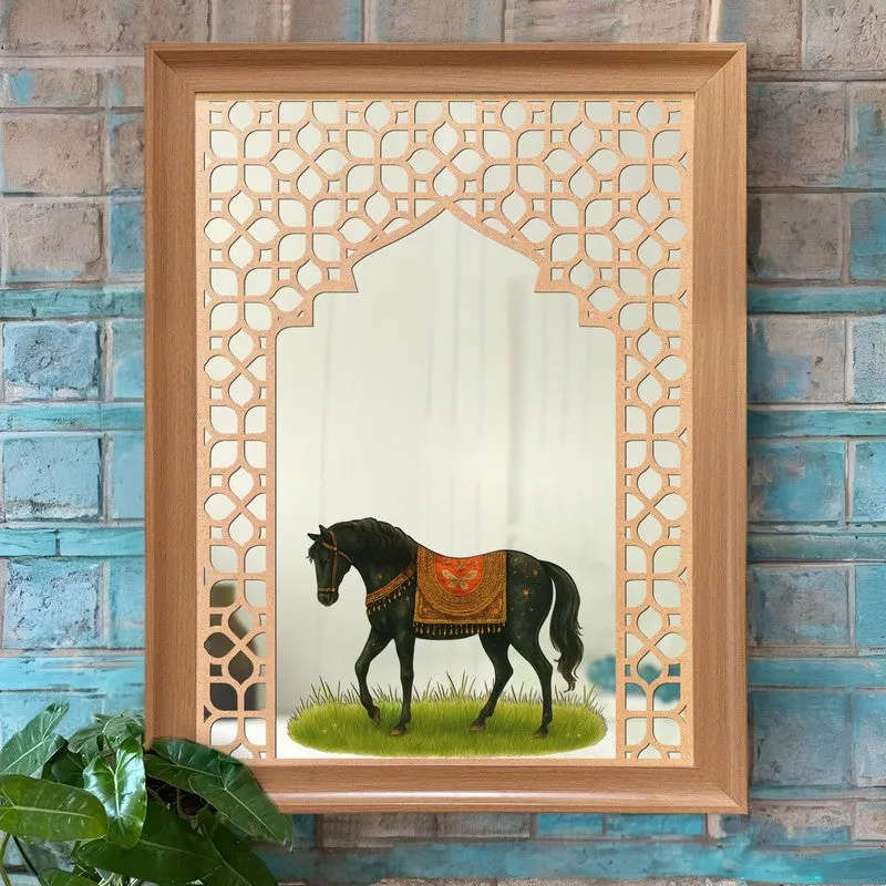 Royal Motif MDF Wall Mirrors - Set Of Two media 8