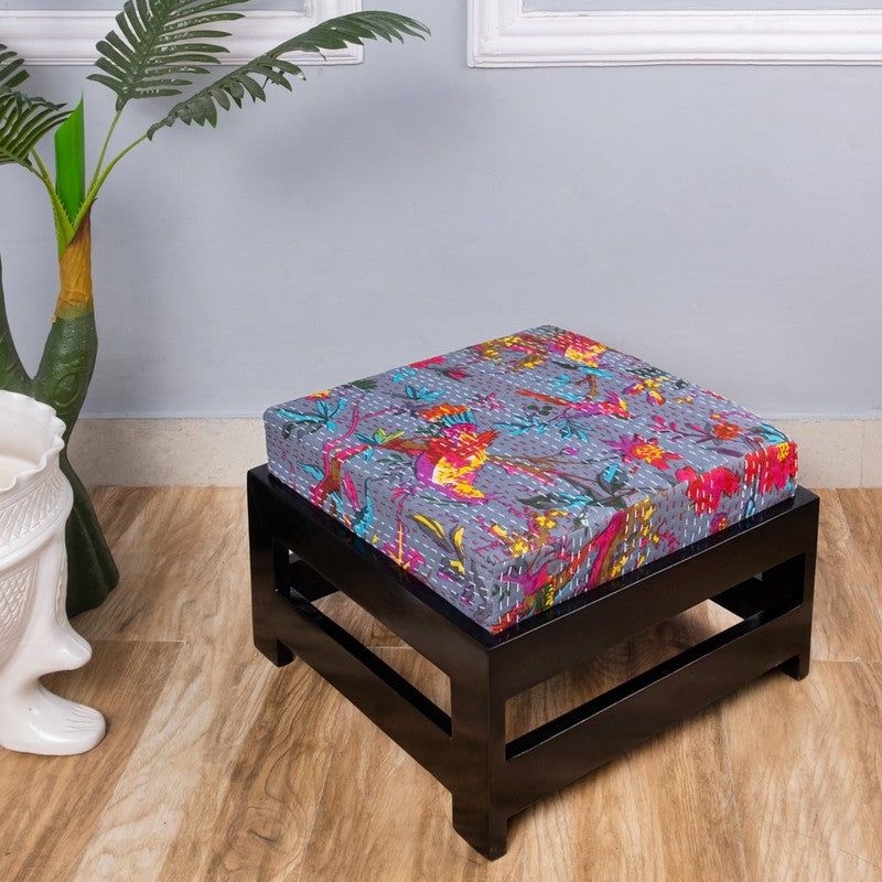 Mirox Sheesham Wooden Bench with Cushions (Grey) - Four Piece Set media 4