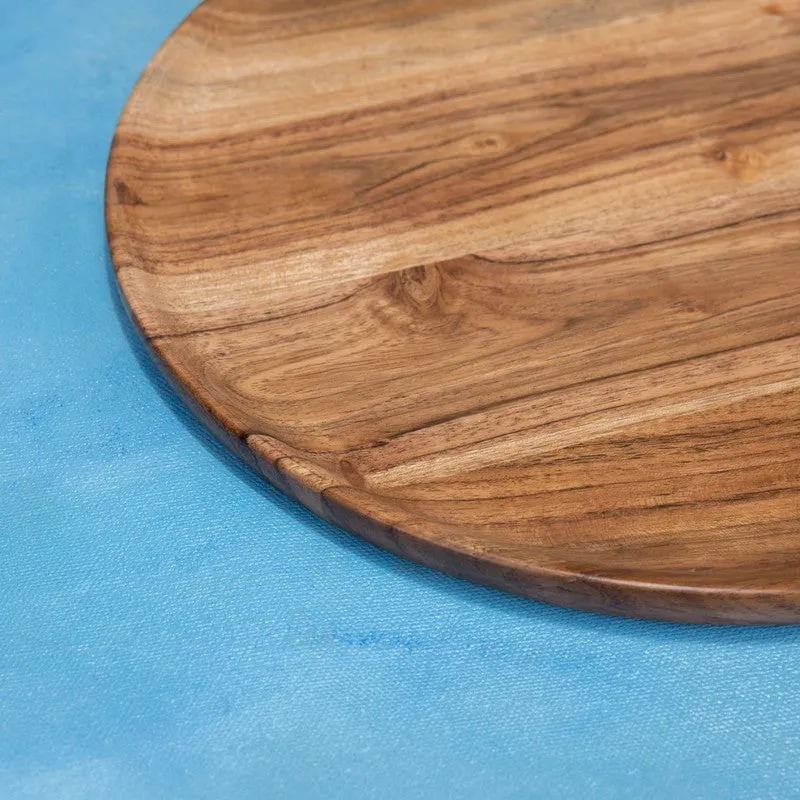 EcoServe Circular Wood Platter media 7