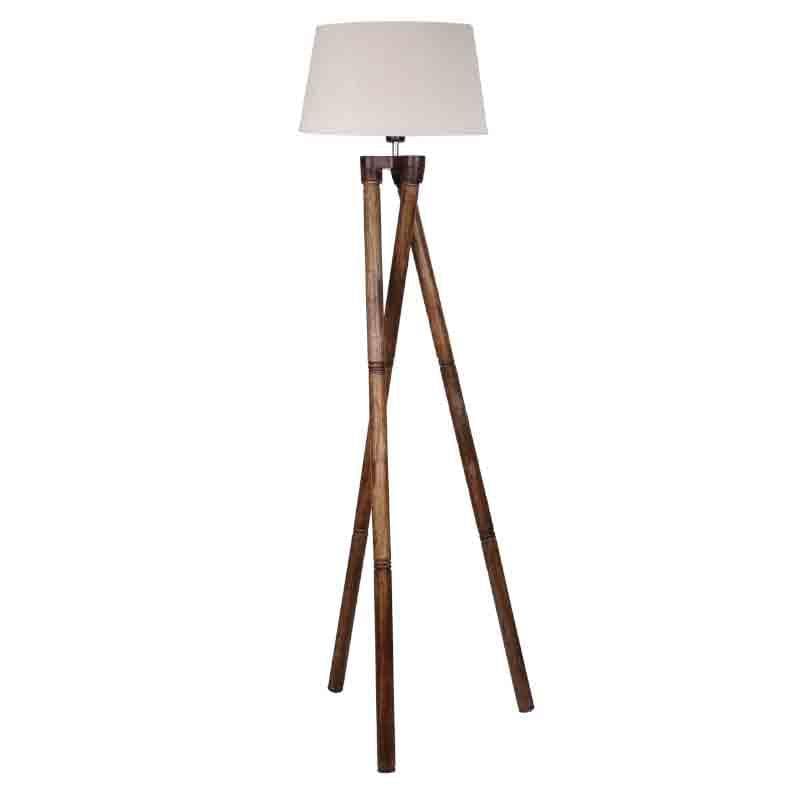 Criss Crossed Tripod Lamp - Beige media 4