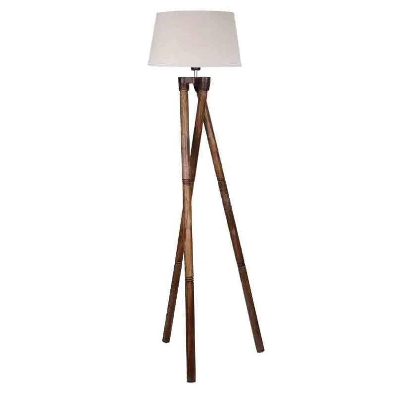 Criss Crossed Tripod Lamp - Beige media 4