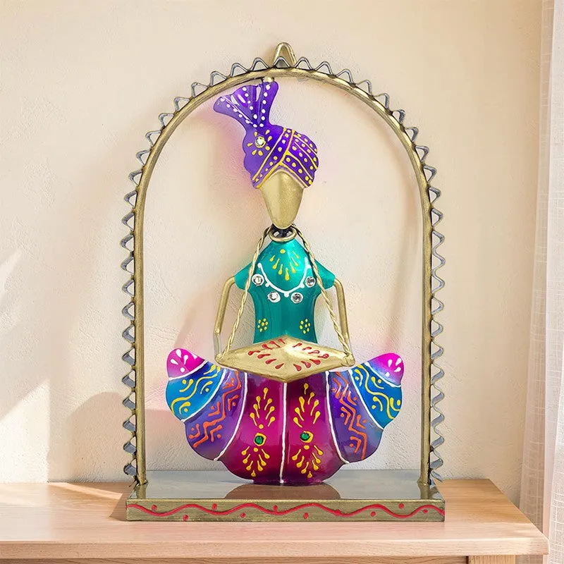 Folk Musician Wall Hanging - Purple,Red media 4