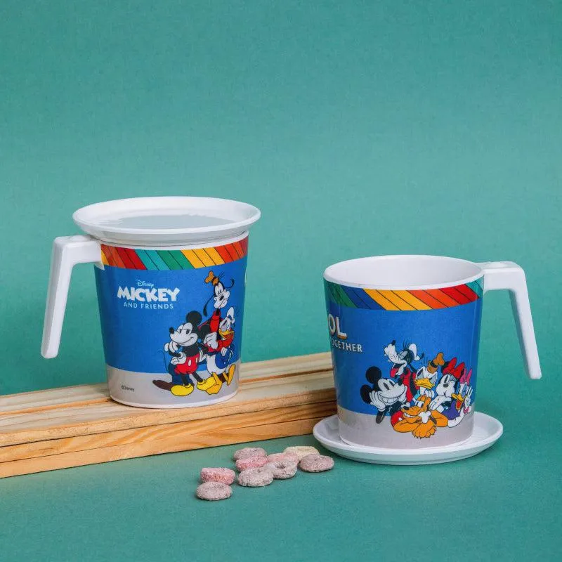 Servewell Mickey Melamine Coffee Mug (320 mL Each) - Set of Two media 1