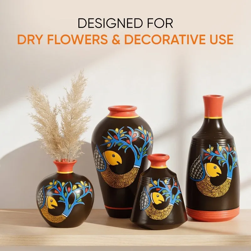 Meluha Terracotta Vase - Four Piece Set media 3