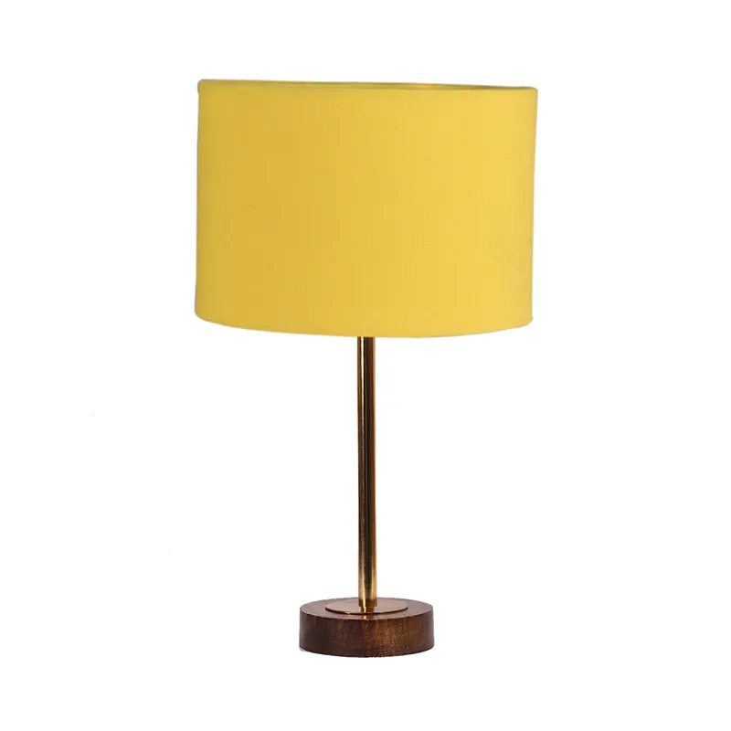 Cotin I Rodin Wooden Table Lamp - Yellow,Gold,Brown media 4