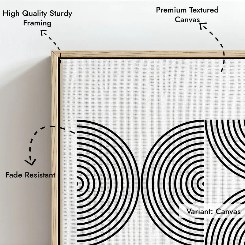 Illusion Gene Archival Canvas Wall Art - Natural Brown Frame media 6