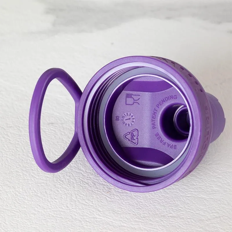 Quench Chic Hot & Cold Thermos Water Bottle (Purple) - 750 mL media 5