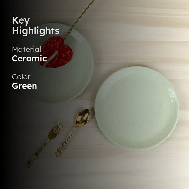 Lemongrass Fino Handmade Dinner Plate media 2