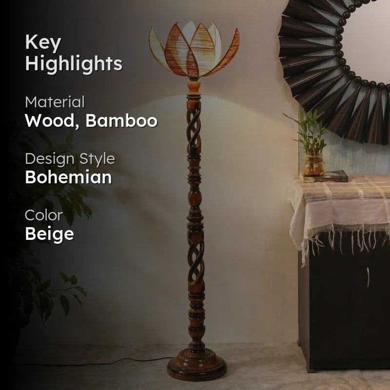 RegalShine Floral Floor Lamp media 2