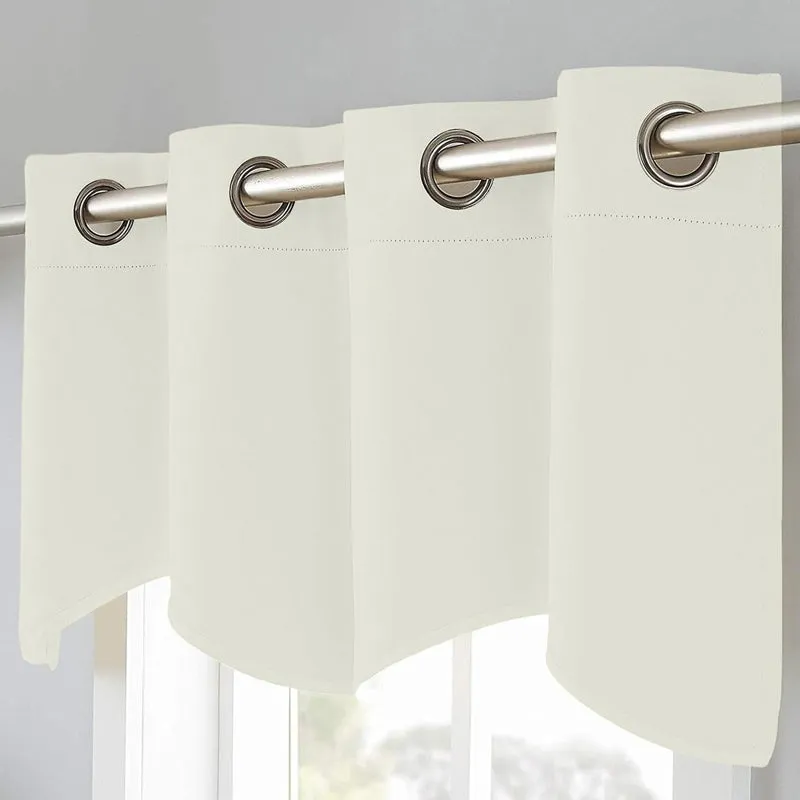 Vienna Pleated Curtain Valance (Ivory) - Set Of Two media 4