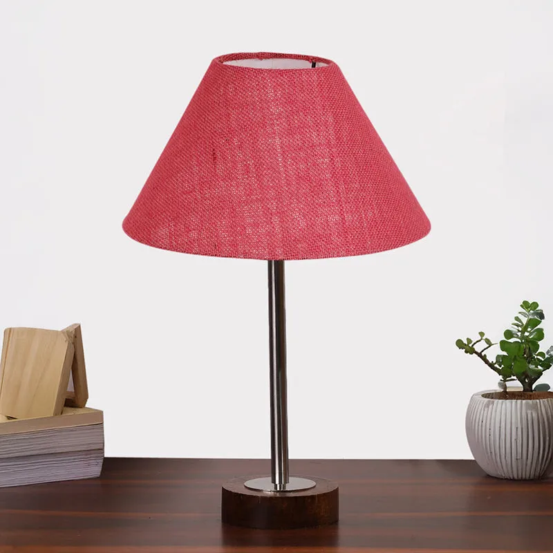 Sienna II Rodin Wooden Table Lamp - Pink,Silver,Brown media 3