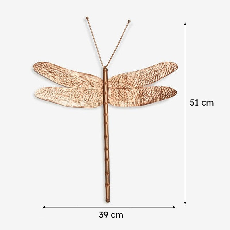 Orange Tree Dragonfly Steel Wall Decor Copper media 8