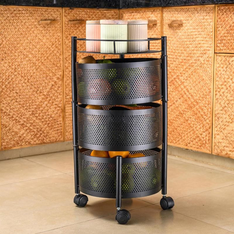 Meso Three Tier Storage Rack With Wheels media 3