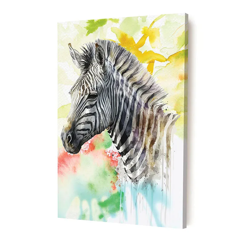 Zebra Mist Canvas Wall Painting media 3