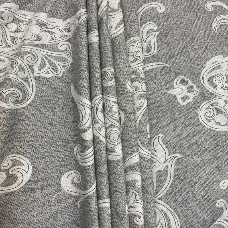Aangan Kala Cotton Bedsheets (Grey) - 400 TC media 6