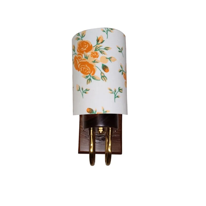 Gilded Arch Cotton Wall Lamp - White,Orange media 3