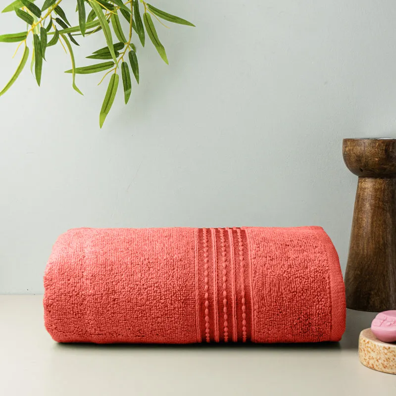 Micro Cotton LuxeDry Soothe Bath Towel - Coral media 3