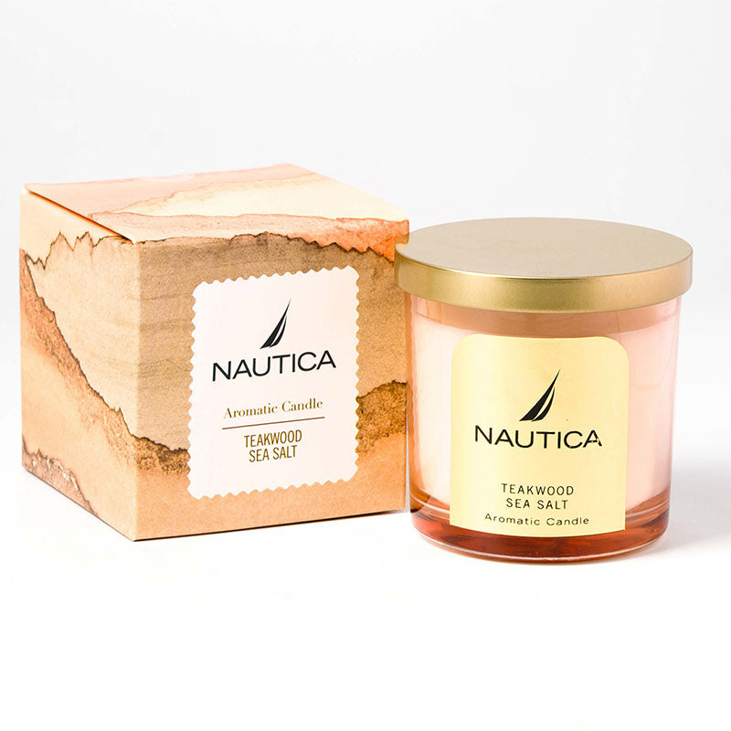 Nautica Mystic Dawn Scented Jar Candle - Teakwood, Sea Salt media 7