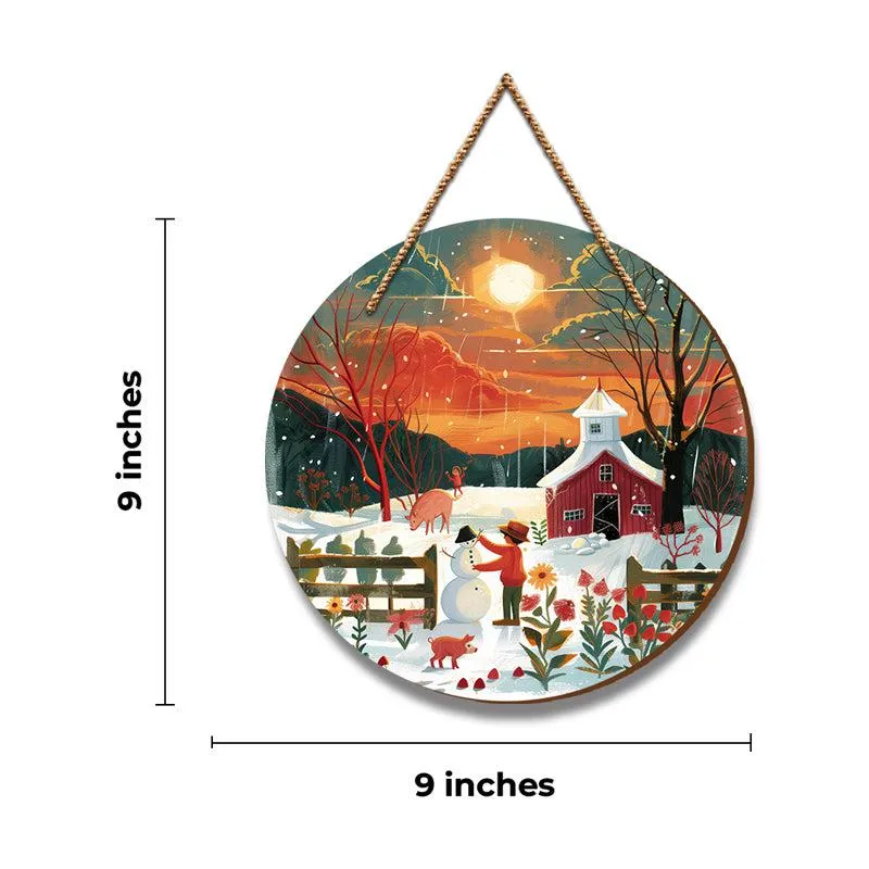 Little Christmas Cottage Wood MDF Wall Hanging media 5