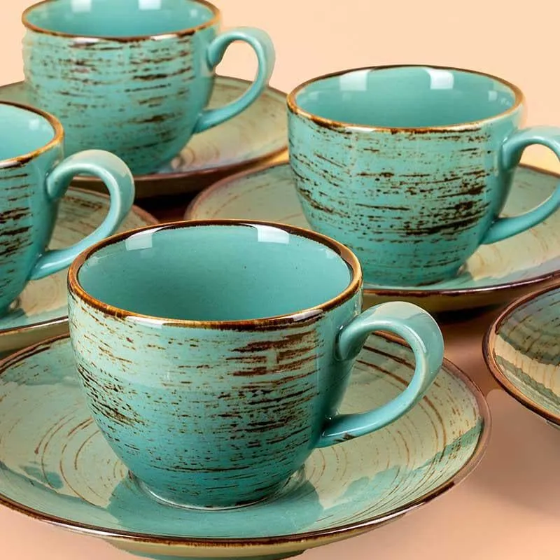 Sonoran Gold Cup & Saucer - Set of Six media 4