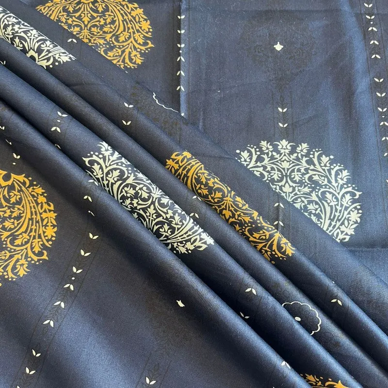 Desi Weave Cotton Bedsheets (Blue) - 400 TC media 5