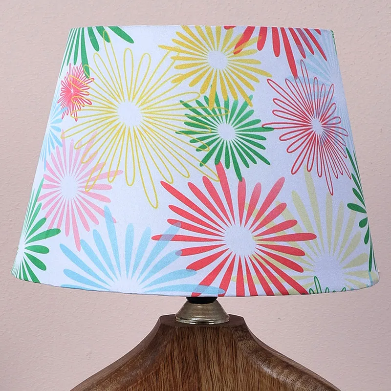 Hikari Stag Printed Mango Wood Table Lamp - Multicolor media 3
