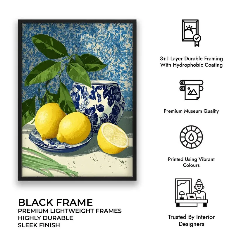 Freshness Canvas Wall Painting - Black Frame media 9