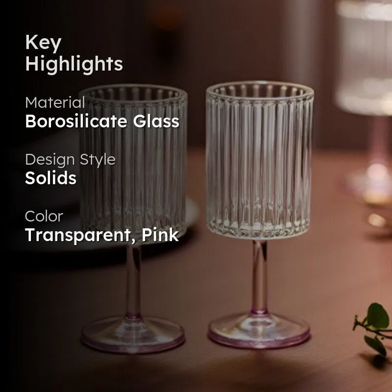 Blush Frost Goblet Glass(280 mL) - Set Of Two media 2