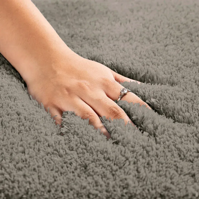 Vegas Luxe Micro Fiber Runner Rug - Taupe media 4