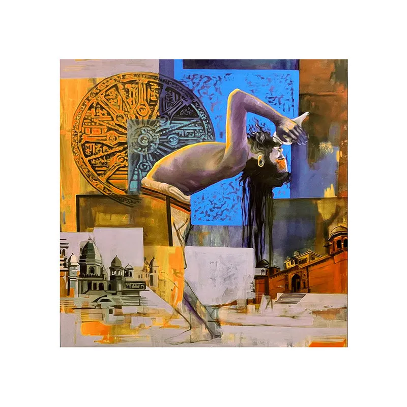Spiritual Journey Poly Canvas Wall Painting media 4