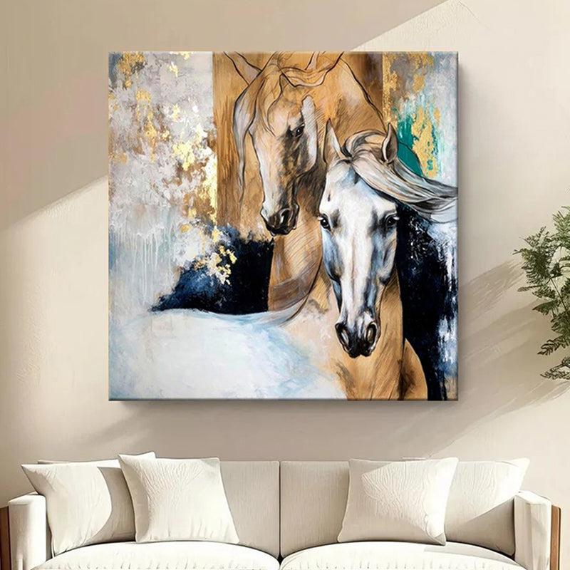 Graceful Horses Wall Painting