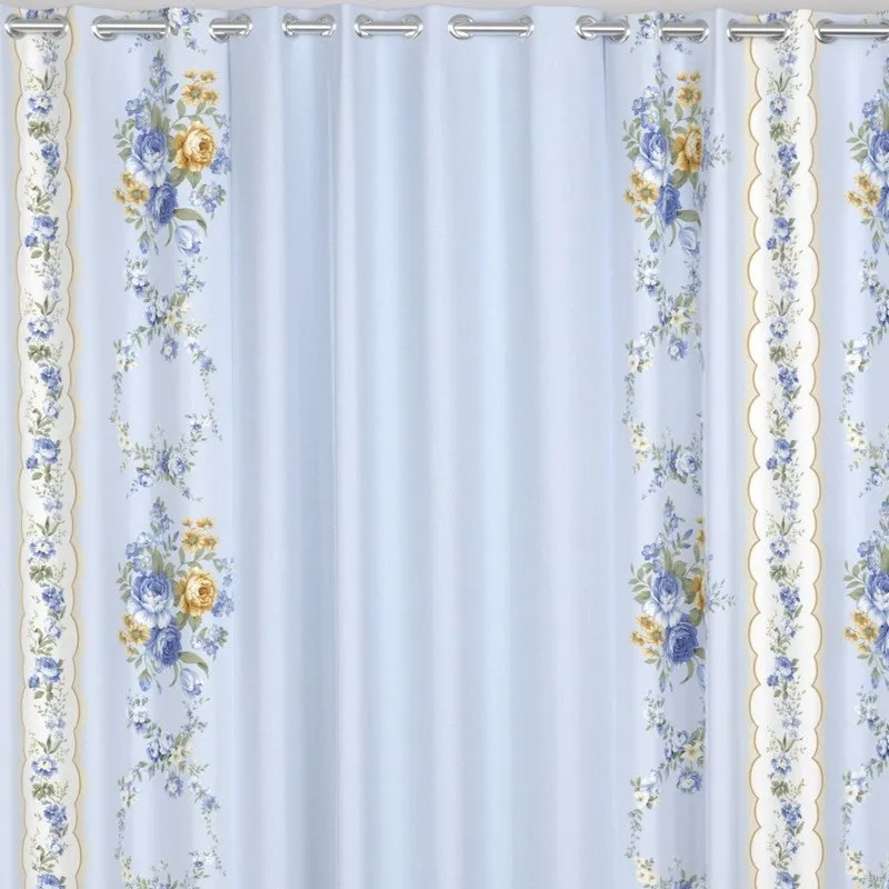 Floral Blossom Aura Curtains - Set of Three media 4