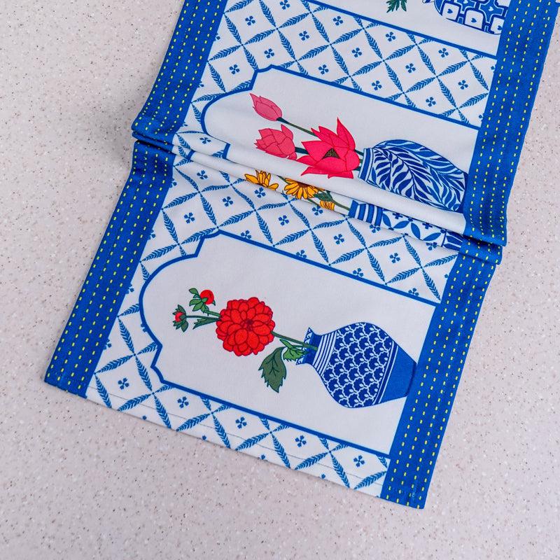 Indigo Pottery Poly Canvas Table Runner media 4