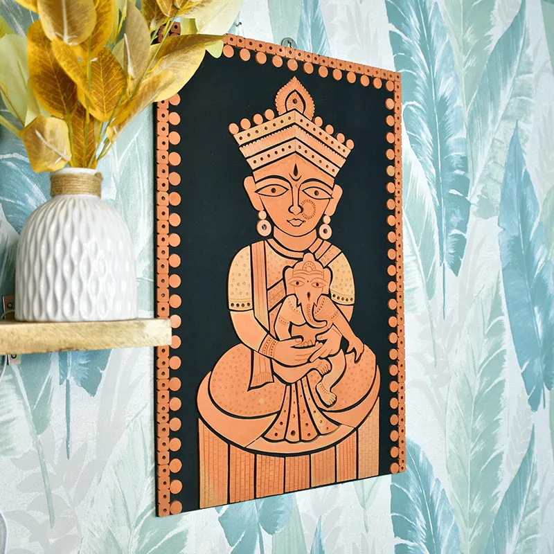Ganesh Janani Terracotta Wall Art media 4