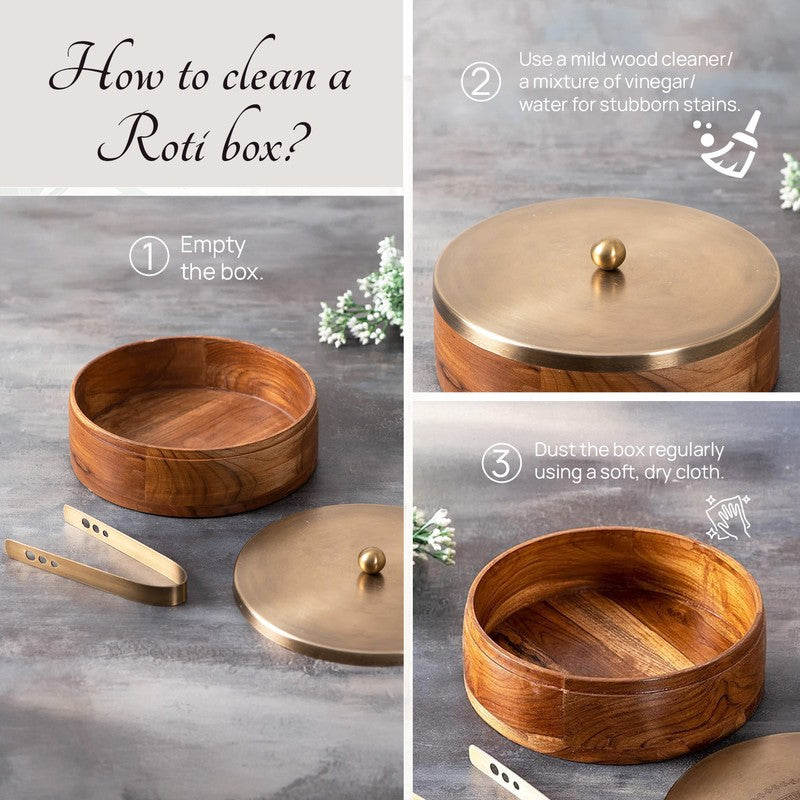 Mahogany Roti Box - Gold media 3